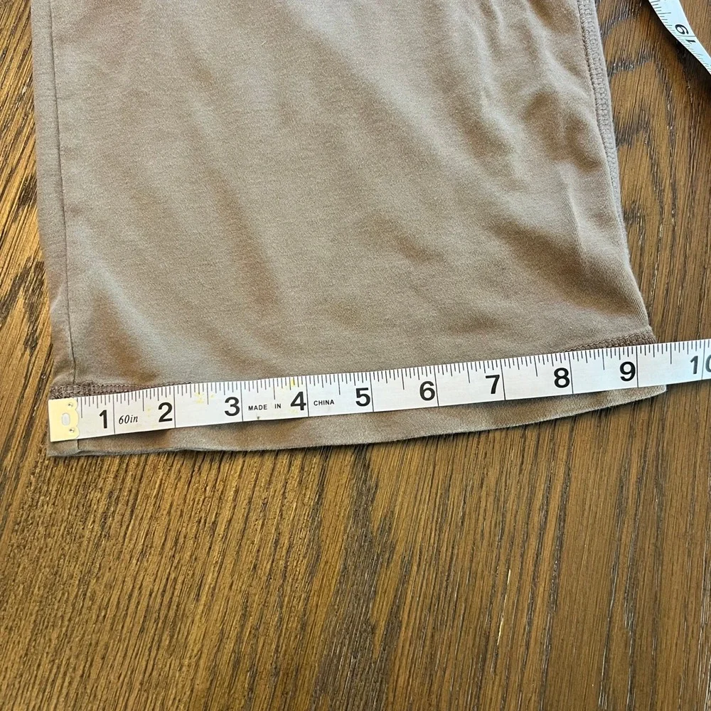 Murano Lounge Pants Cotton Jersey Brown Relaxed XL Drawstring Wide Leg Pajamas